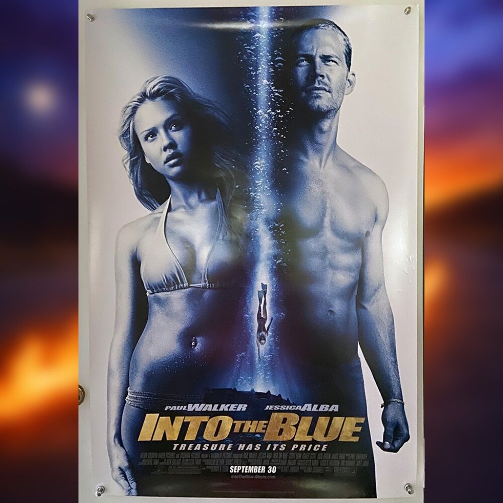 INTO THE BLUE (2005) - ORIGINAL DOUBLE SIDED MOVIE POSTER